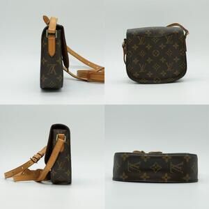 Louis Vuitton Leather Brown Gold Shoulder Saint Monogram Bag Cloud